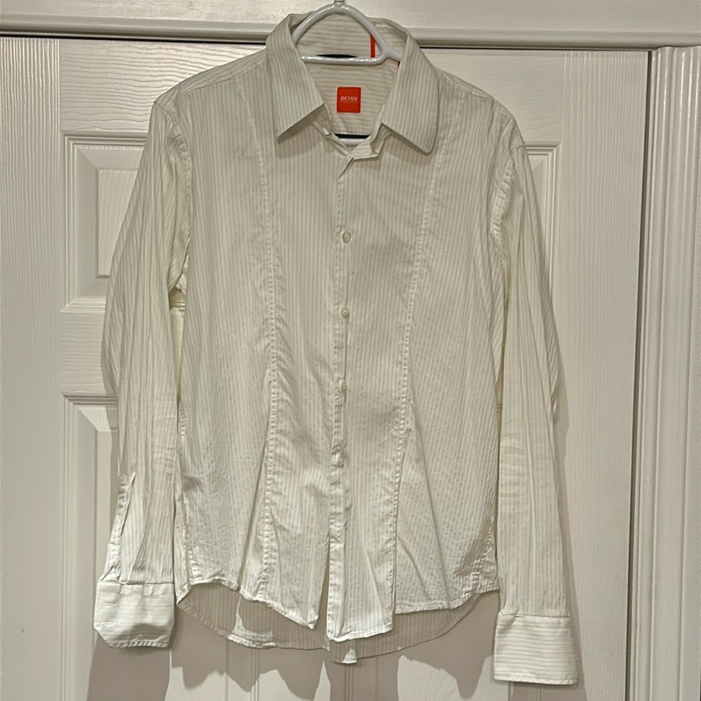 Hugo Boss Orange Label Mens Dress Shirt Size L